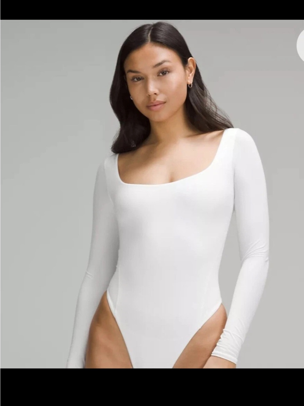 Lululemon Wundermost Ultra-Soft Nulu Square-Neck Long-Sleeve Bodysuit S